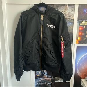 NEW Alpha Industries NASA Bomber Jacket